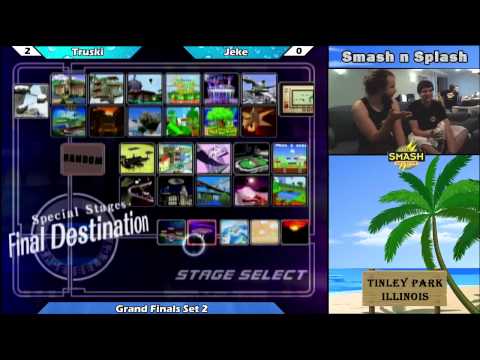 Truski (Captain Falcon) vs Jeke (Peach Falco) - Smash N Splash Grand Finals Part 2