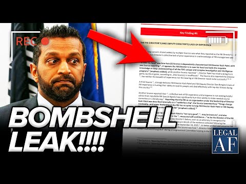 🚨 Kash Patel FEARS for HIS JOB as BOMBSHELL LEAK Rocks FBI