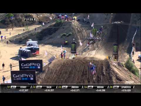 Monster Energy MXGP of The USA Race 2 Bobryshev passes Webb 2015