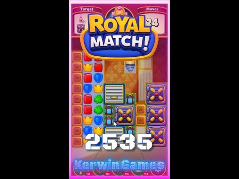 Royal Match Level 2535 - Hard Level - No Boosters Gameplay