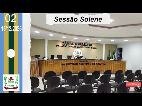 SESSÃO SOLENE  DEZEMBRO DE 2025 CÂMARA MUNICIPAL DE PALMINÓPOLIS