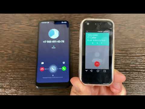 incoming call to the smallest smartphone in the world an outgoing call to alcatel S1 intervened
