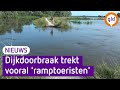 Dijkdoorbraak bij Hattem trekt veel bekijks