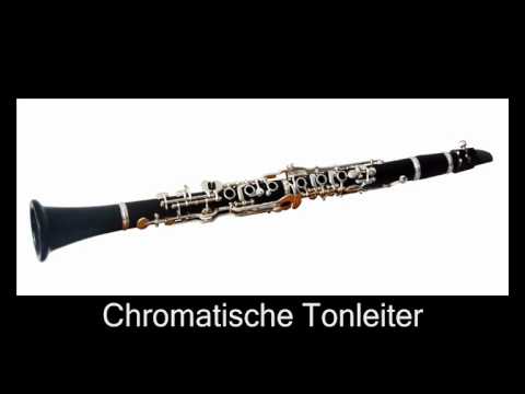 Chromatische Tonleiter Klarinette in 6,41sek - von E1 bis C3