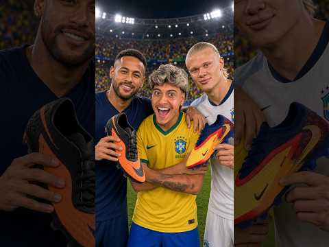 Chuteira do Neymar vs Haaland
