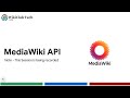 Media Wiki API Road To Wiki