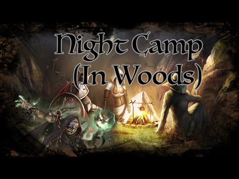 D&D Ambience -  Night Camp in Woods