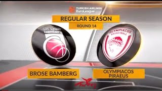 EuroLeague - Brose Baskets Bamberg - Olympiacos Piraeus - Fabien Causeur - Nicolo Melli