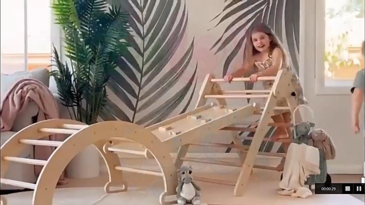  مثلث بيكلر ، متسلق قابل للطي مع سلم ، ألعاب تسلق داخلية للأطفال ، مثلث تسلق 