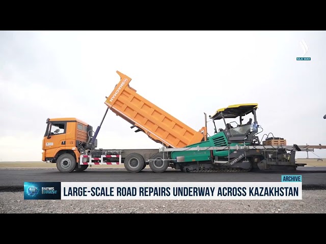 Large-scale road repairs underway across Kazakhstan