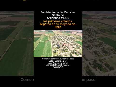 San Martin de las Escobas, Santa Fe desde el Microsoft Flight Simulator #sanmartindelasescobas