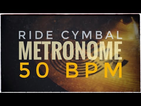 50 BPM | Ride Cymbal | Metronome