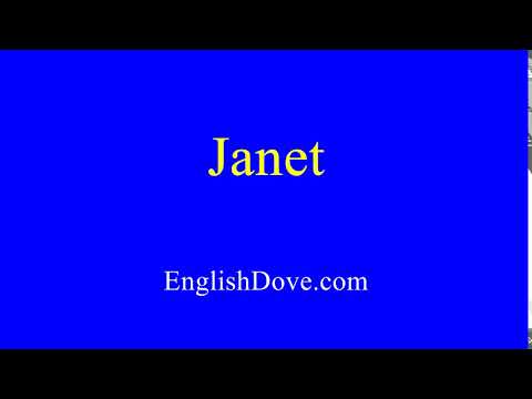How to pronounce Janet in American English.