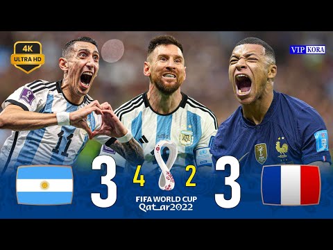 Argentina 3-3 France 4K UHD WC Final 2022 Extended Highlight & Goals #qatar2022