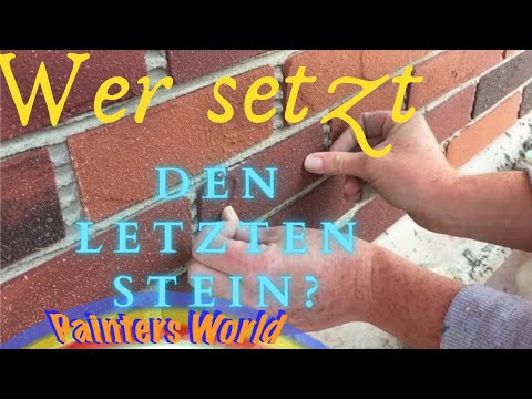 Der Schlussstein | Das Mauerwerk steht | Meldorfer Flachverblender