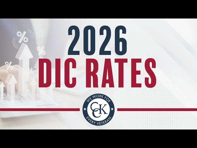 2026 VA Dependency and Indemnity Compensation (VA DIC) Rates