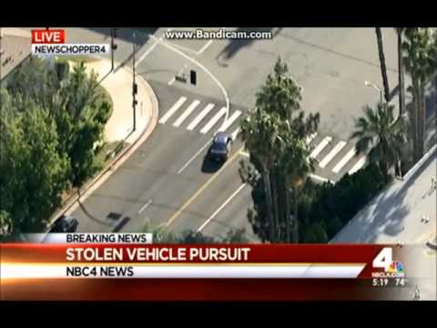 04/24/2016 Los Angeles Area Police Chase 2016 - Stolen Car (Action Packed)