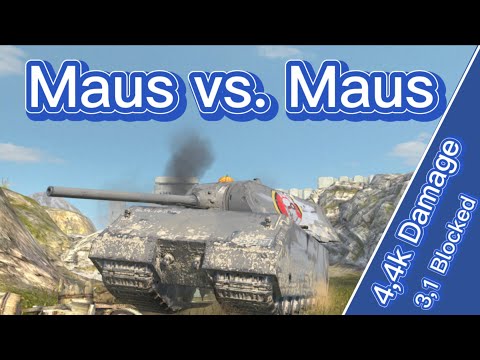 Maus Legionary 🇩🇪 | WOT Blitz | 4,4K Damage | 3,1k Blocked | Maus vs. Maus |