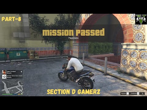 GTA V Walkthrough Part - 8 [1 Side Mission - Paparazzo, 1 Mission - The Long Stretch]