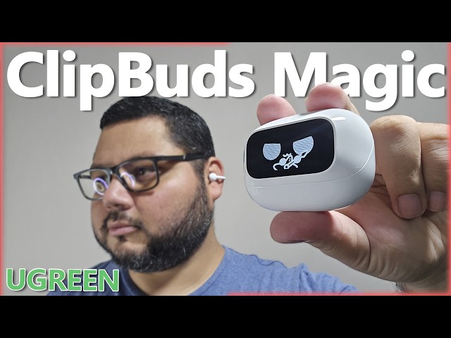 Vídeo relacionado con UGREEN ClipBuds Auriculares Inalámbricos Bluetooth 6.0 con Diseño Abierto Reducción del Ruido con ENC AI 4 Micrófonos Personalización de App 30H Reproducción Carga Rápida USB-C IPX5 Impermeable