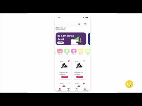 E- commerce shoe App UI Design In Adobe XD With Prototype / Mockup #AdobeXD #UIUXDesign