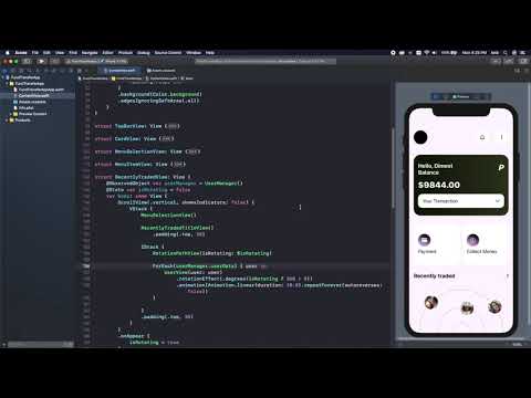 SwiftUI2.0 Transfer Fund App UI (Custom Drag and Drop) Part 1