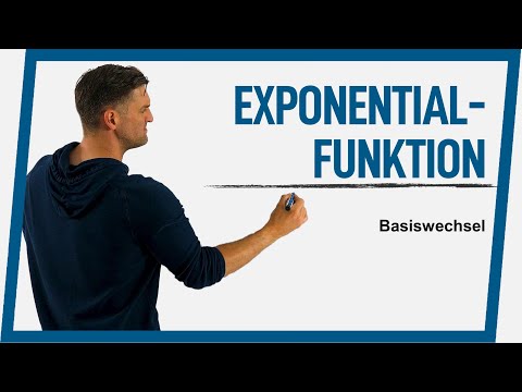 Allgemeine Exponentialfunktion umwandeln zu e^ und ableiten | Mathe by Daniel Jung