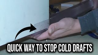 Stop Door Drafts FAST! Install a Door Sweep | The Fixer Clips