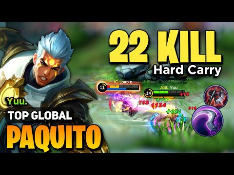 BRUTAL DMG! Paquito Best Build 2023 [ Paquito Top Global Gameplay ] Yuu. - Mobile Legends