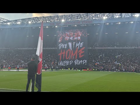 Take me home united road #manchesterunited #anthem during #europaleague #semifinal #oldtrafford
