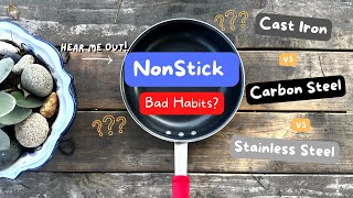 NonStick Pan vs Cast Iron vs Carbon Steel vs Stainless Steel