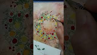 How to Paint a Christmas Wreath with Watercolors!🕯️🎄
