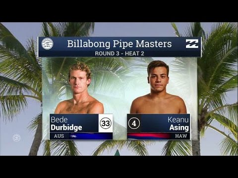 Bede Durbidge - Keanu Asing - Round Three, Heat 2 - 2015 Billabong Pipe Masters