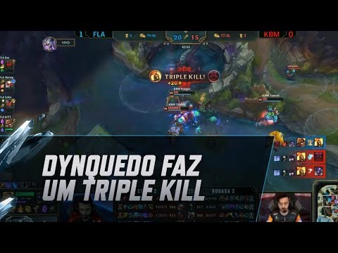 CBLoL 2018 - Dynquedo marca um triple com sua Kayle