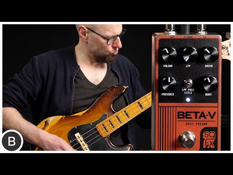 SolidGoldFX Beta-V Preamp Bass Effects Pedal image 4