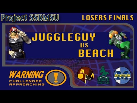 Project SSBMSU  - Juggleguy (Captain) vs Beach (Sheik) Losers Finals