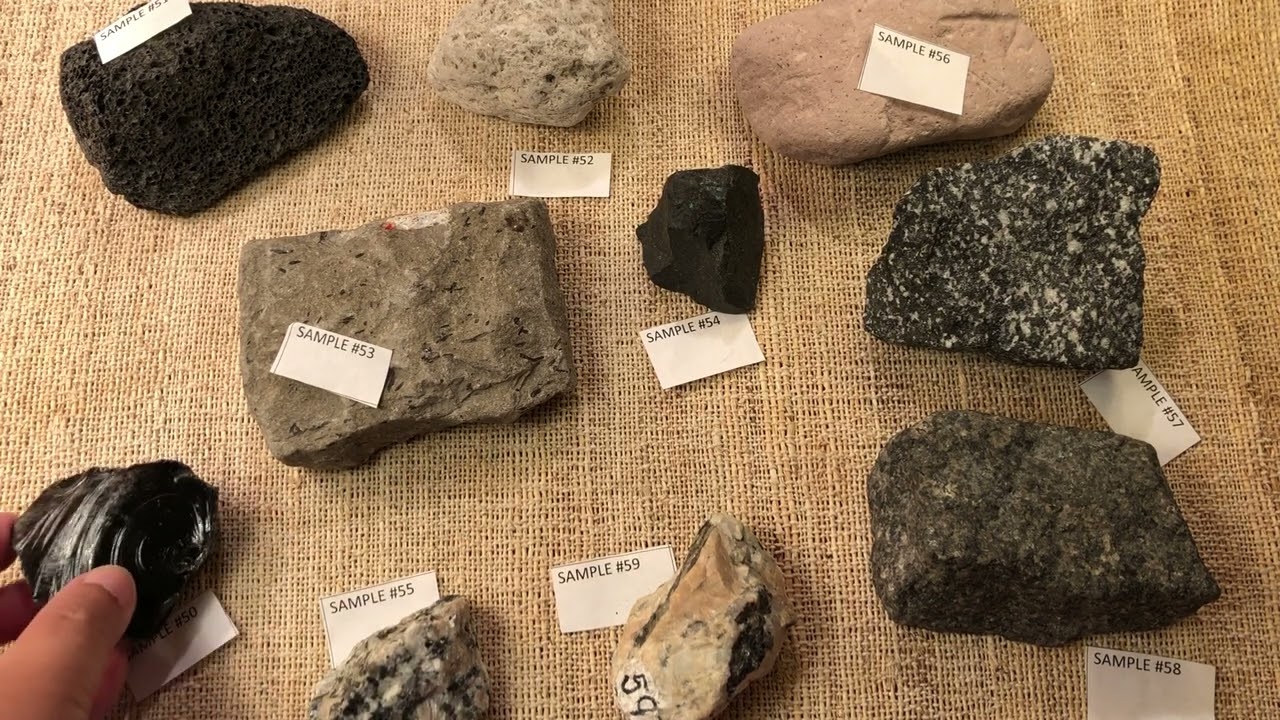 Lab trays: identify igneous rocks 3