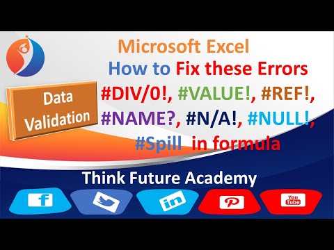 Most Common Excel Errors #️⃣ and How To Fix Them
