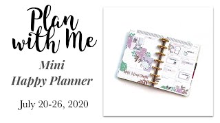 Plan with Me | Mini Happy Planner | July 20-26, 2020