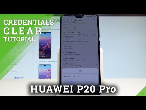 How to Clear Credentials in HUAWEI P20 Pro - Remove Certificates |HardReset.Info