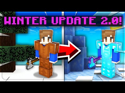 Insane New Winter Update in Minecraft Skyblock!