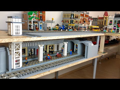 Bau einer Lego Stadt Teil 69. - Bahnhof unter der Stadt [6]