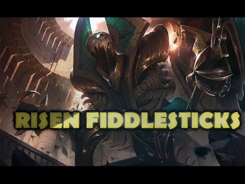 Risen Fiddlesticks Skin Spotlight Gameplay - League of Legends (LoL new skin)