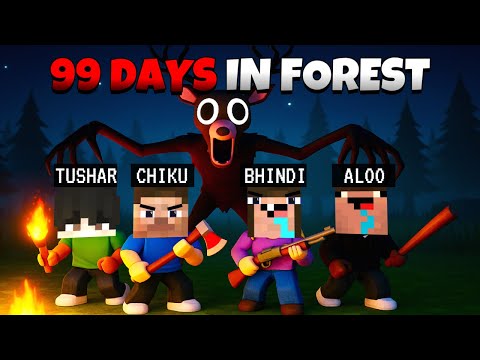 🔥 Surviving 99 Nights in the Forest! (Roblox Horror Game with Friends) 🌲
