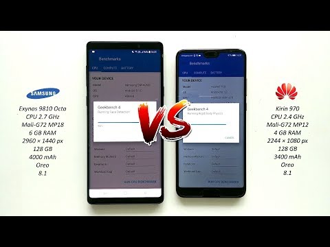 Samsung Galaxy Note 9 vs Huawei P20 - GeekBench 4 Pro Benchmark!