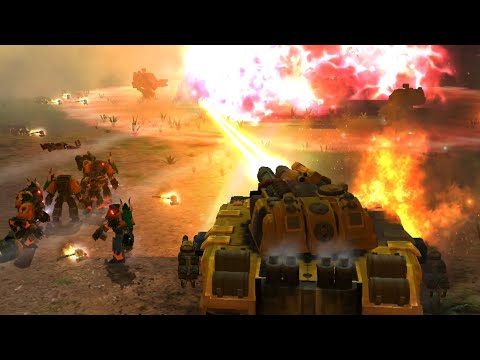 Unification Mod 2021: Salamanders & Imperial Fists vs World Eaters vs Eldar - Dawn Of War: Soulstorm