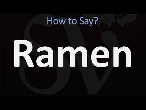 YouTube video about: Ramen'i nasıl söylüyorsunuz?