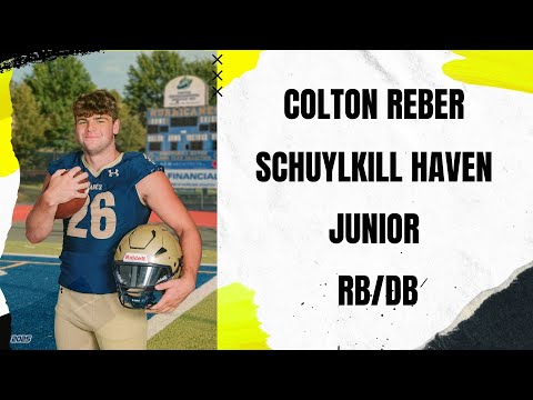 Colton Reber, Schuylkill Haven - Fanelli, Evans & Patel T-102 Sports Now Athlete of the Week