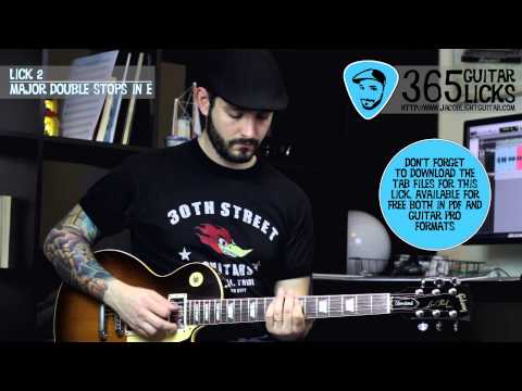 Lick 2/365 - Major Double Stops in E | 365 Guitar Licks Project