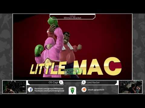 GUMS 15 Singles (Winner's Bracket) - oS Cagt (Little Mac) vs HSG LordXav1er (Link/Lucina)